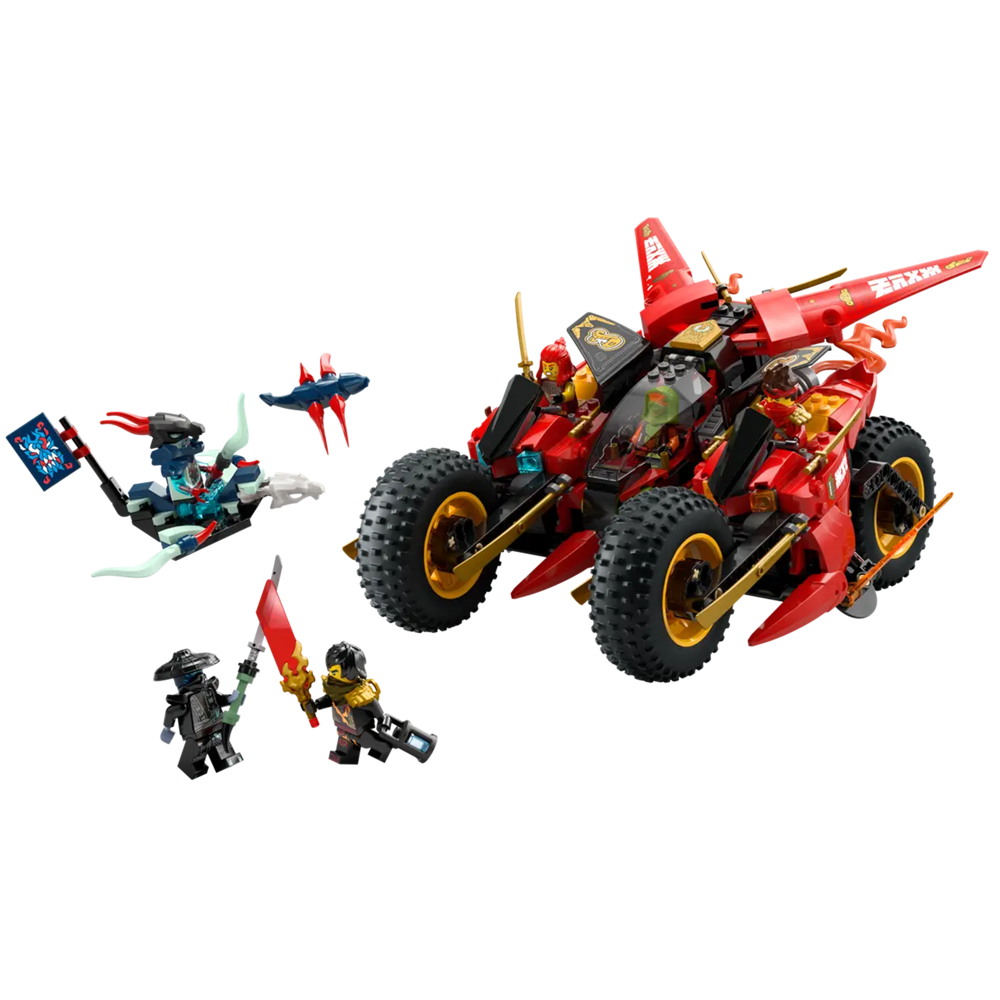 ასაწყობი კონსტრუქცია Lego 71844, Ninja Combat Vehicle, Prefabricated Construction