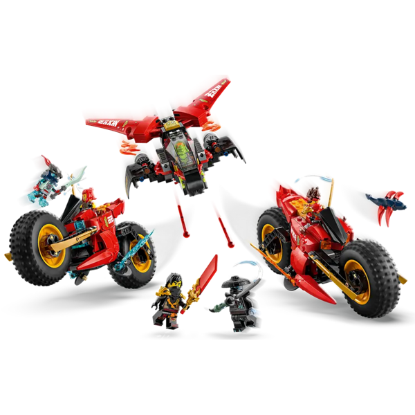 ასაწყობი კონსტრუქცია Lego 71844, Ninja Combat Vehicle, Prefabricated Construction