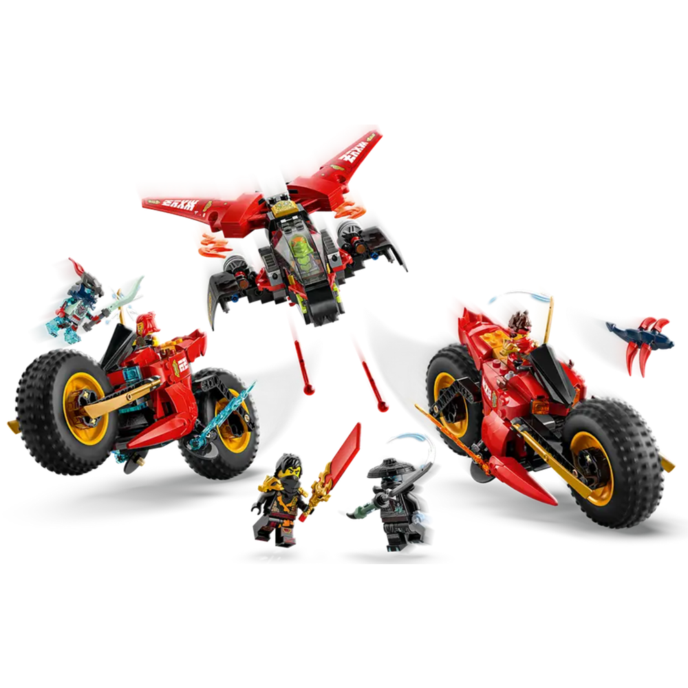 ასაწყობი კონსტრუქცია Lego 71844, Ninja Combat Vehicle, Prefabricated Construction