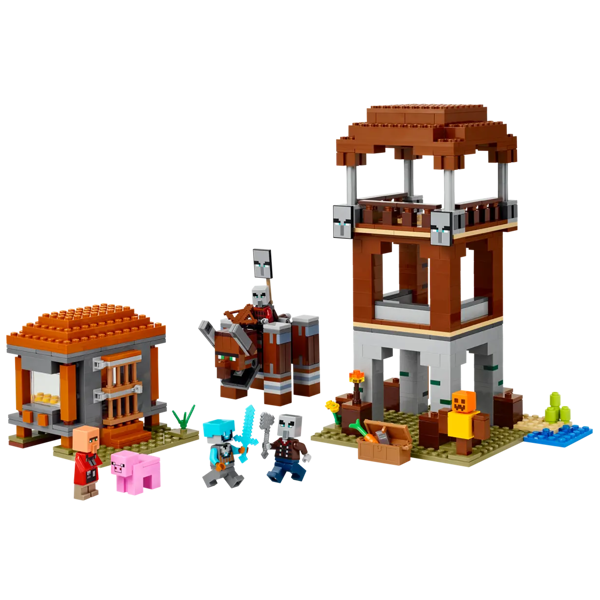 ასაწყობი კონსტრუქცია Lego 21278, The Pillager Outpost and Ravager, Prefabricated Construction
