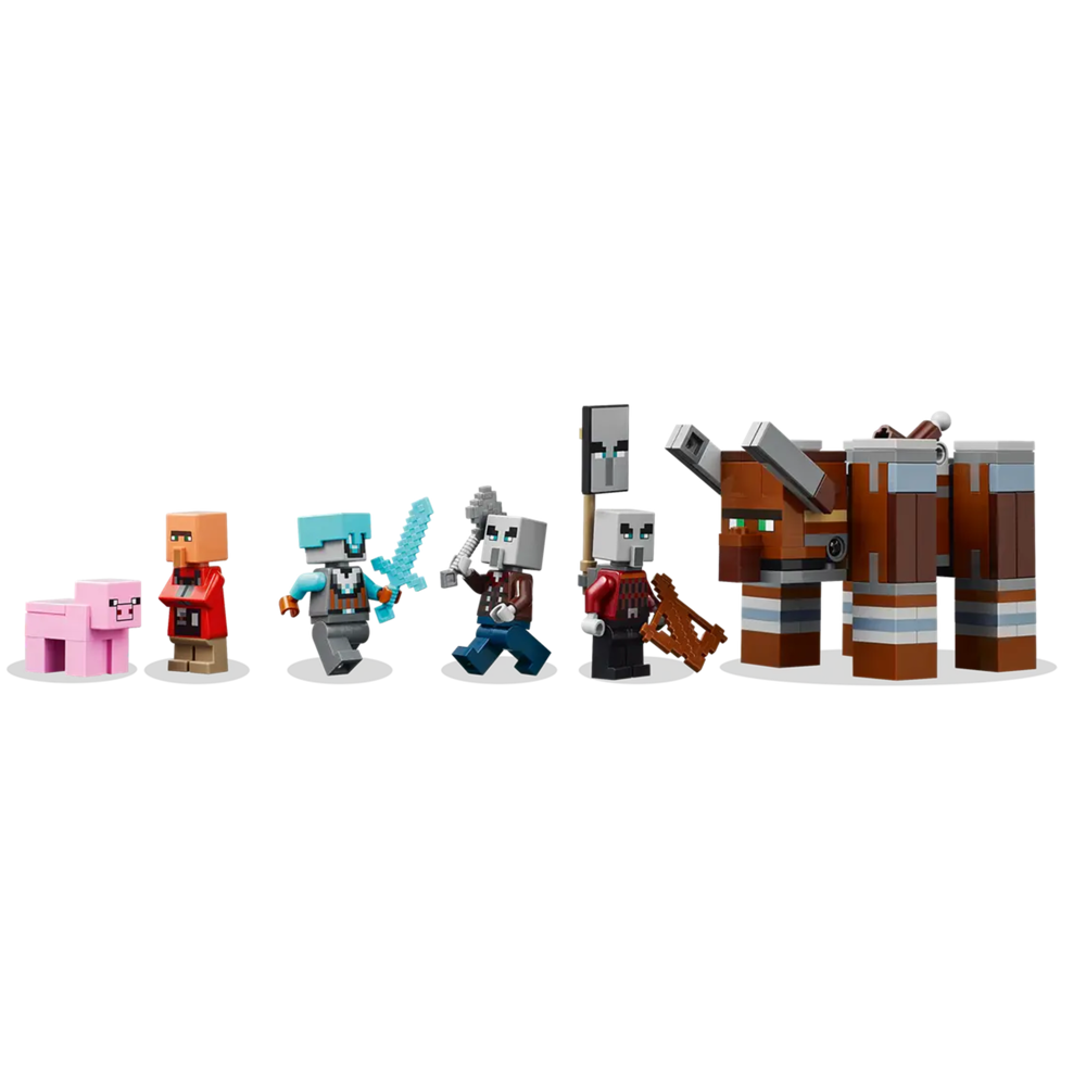 Prefabricated Construction Lego 21278, The Pillager Outpost and Ravager