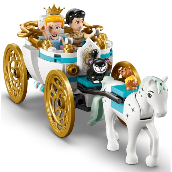 ასაწყობი კონსტრუქცია Lego 43275 Disney Princess Cinderella's Castle & Horse Carriage, Prefabricated Construction