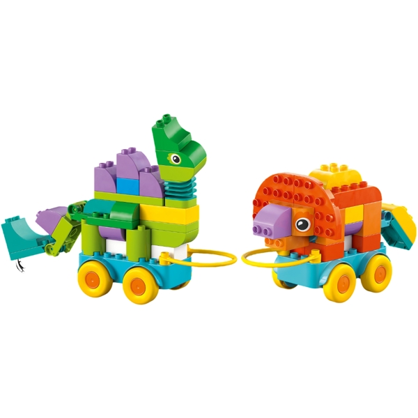 ასაწყობი კონსტრუქცია Lego 10451, 3in1 Dinosaurs on Wheels, Prefabricated Construction