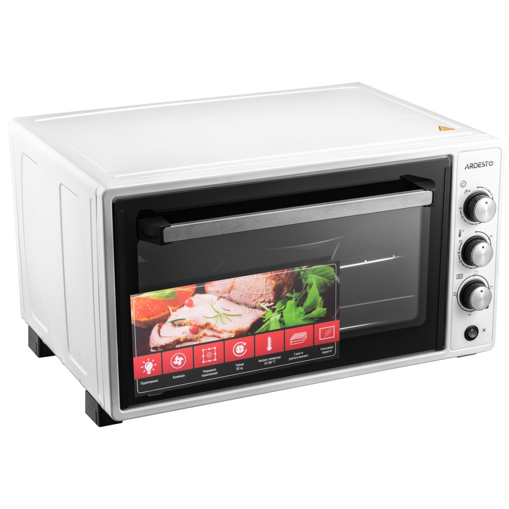 ელექტრო ღუმელი Ardesto MEO-N48CW, 1700W, 48L, Electric Oven, White