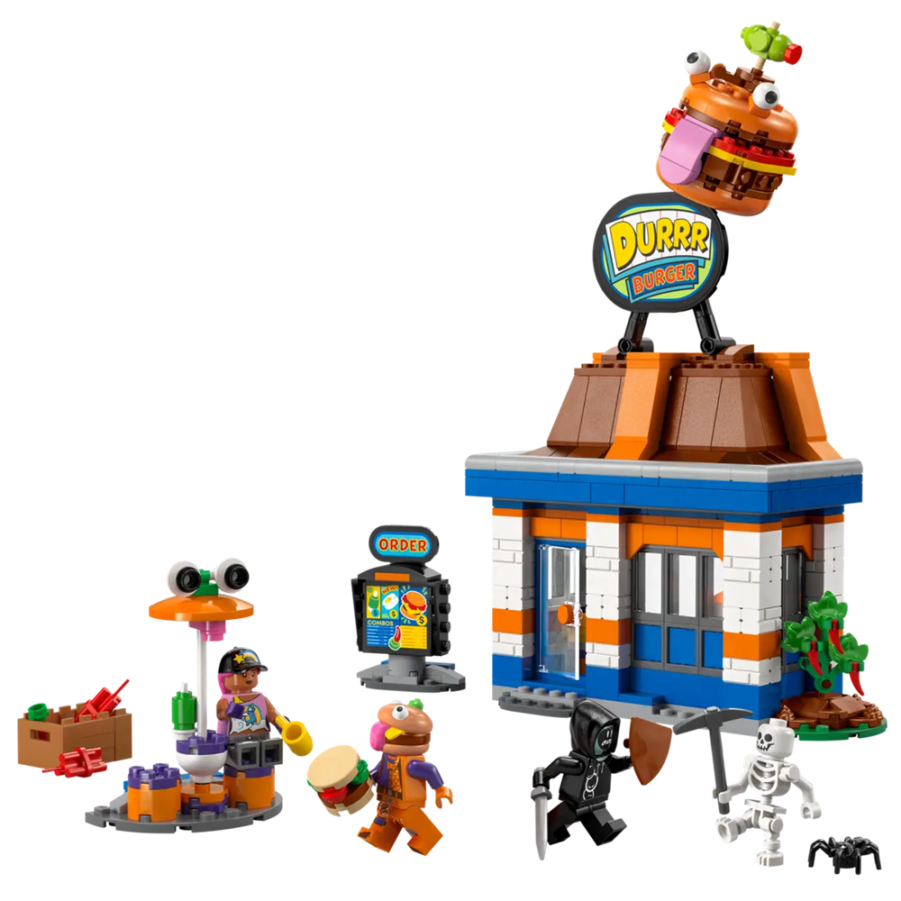 ასაწყობი კონსტრუქცია Lego 77076, Durrr Burger Restaurant, Prefabricated Construction