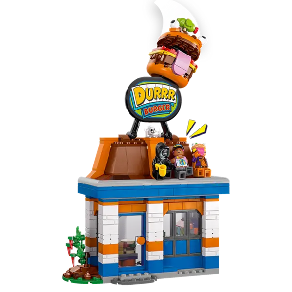 ასაწყობი კონსტრუქცია Lego 77076, Durrr Burger Restaurant, Prefabricated Construction
