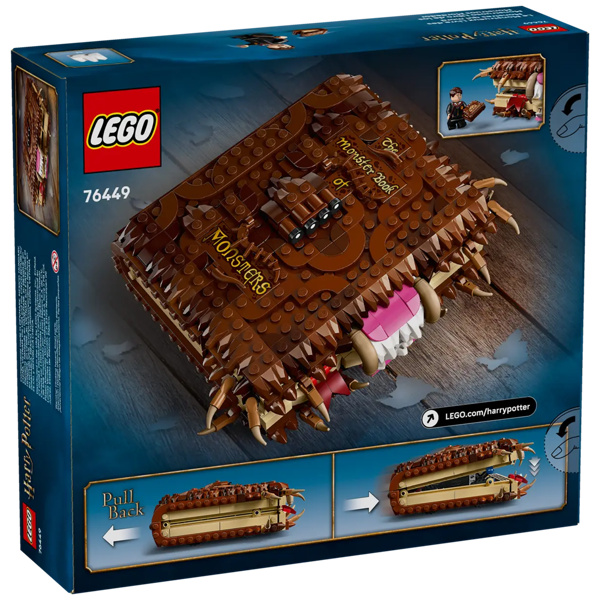 ასაწყობი კონსტრუქცია Lego 76449, Chomping Monster Book of Monsters, Prefabricated Construction