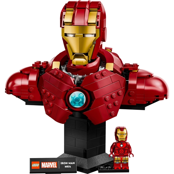 ასაწყობი კონსტრუქცია Lego 76327, Iron Man MK4 Bust, Prefabricated Construction