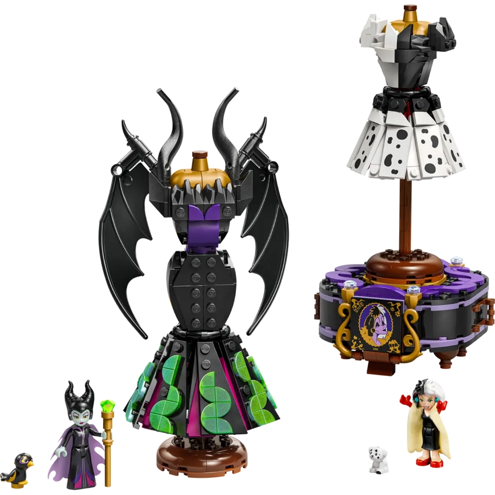 ასაწყობი კონსტრუქცია Lego 43262 Disney Classic Maleficent's and Cruella De Vil's Dresses, Prefabricated Construction