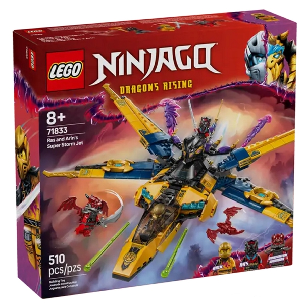 ასაწყობი კონსტრუქცია Lego 71833 Ninjago Ras and Arin’s Super Storm Jet, Prefabricated Construction
