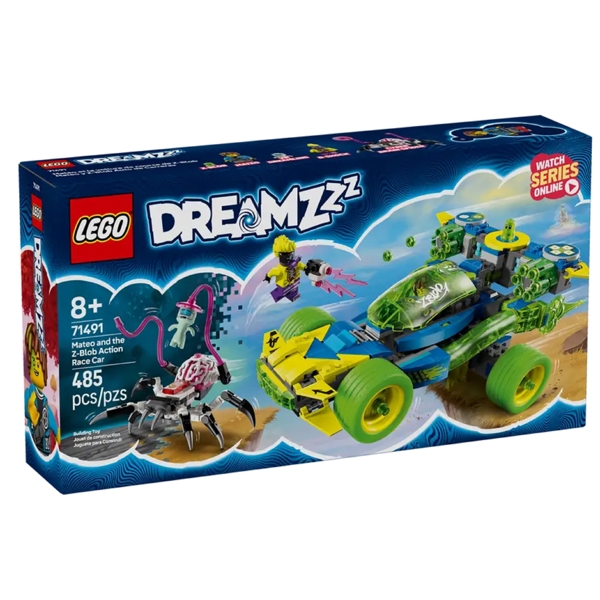 ასაწყობი კონსტრუქცია Lego 71491 DREAMZzz Mateo and the Z-Blob Action Racer, Prefabricated Construction