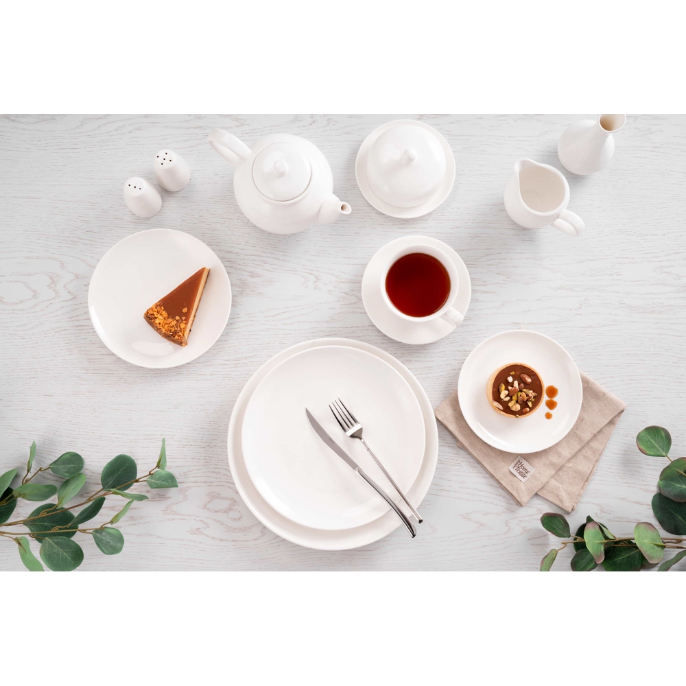 პურის თეფში Ardesto AR3503I Imola, 18cm, Bread Plate, White