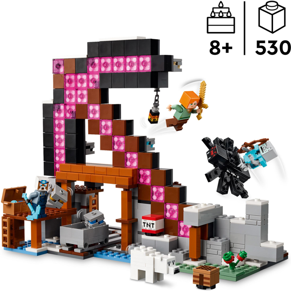 ასაწყობი კონსტრუქცია Lego 21277, The Pickaxe Mine, Prefabricated Construction