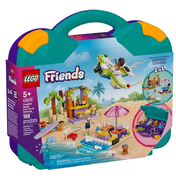 ასაწყობი კონსტრუქცია Lego 42672 Friends Creative Beach and Travel Suitcase, Prefabricated Construction