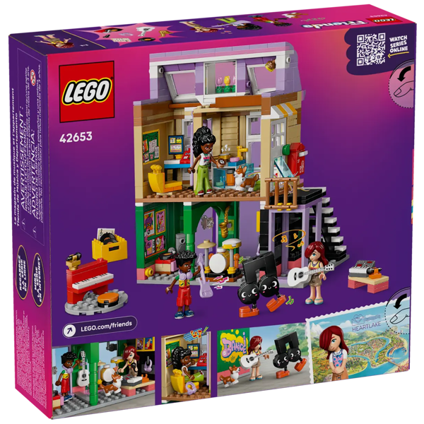 ასაწყობი კონსტრუქცია Lego 42653, Music Store & Apartment, Prefabricated Construction