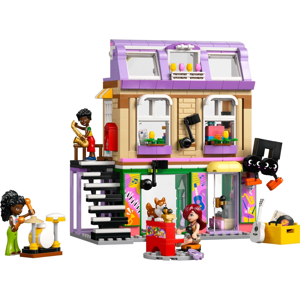 ასაწყობი კონსტრუქცია Lego 42653, Music Store & Apartment, Prefabricated Construction