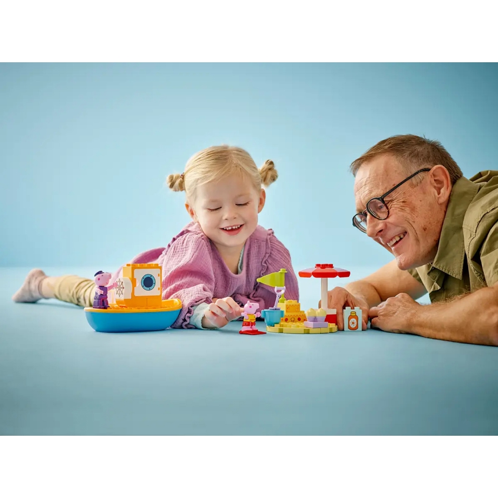 ასაწყობი კონსტრუქცია Lego 10432 Duplo Peppa Pig boat trip, Prefabricated Construction