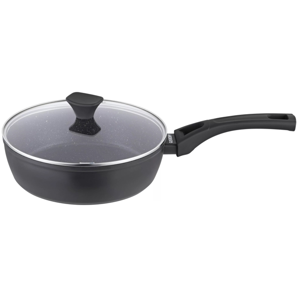 ტაფა Ardesto AR1224A Gemini Livorno, 24cm, Deep Fry Pan With Lid, Black