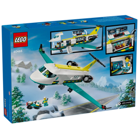 ასაწყობი კონსტრუქცია Lego 60465, Emergency Air Ambulance Airplane, Prefabricated Construction