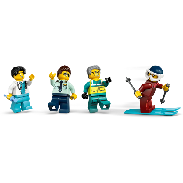 ასაწყობი კონსტრუქცია Lego 60465, Emergency Air Ambulance Airplane, Prefabricated Construction