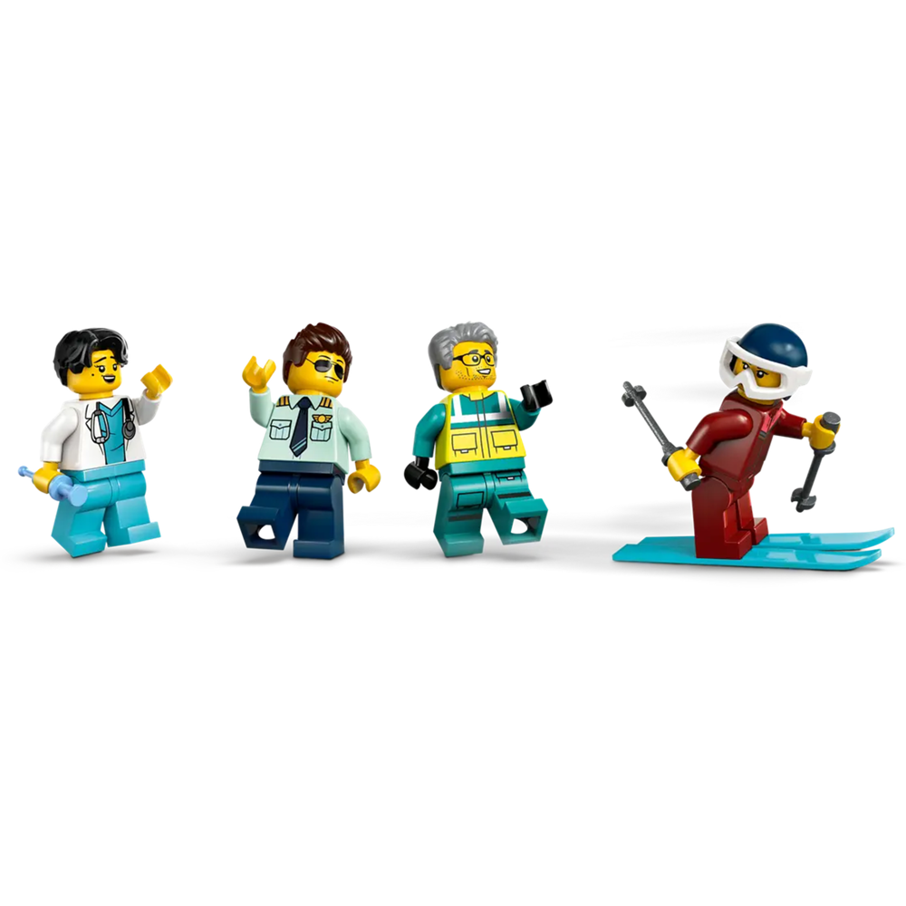 ასაწყობი კონსტრუქცია Lego 60465, Emergency Air Ambulance Airplane, Prefabricated Construction