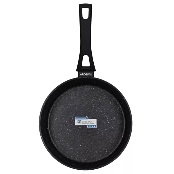 ტაფა Ardesto AR1224A Gemini Livorno, 24cm, Deep Fry Pan With Lid, Black