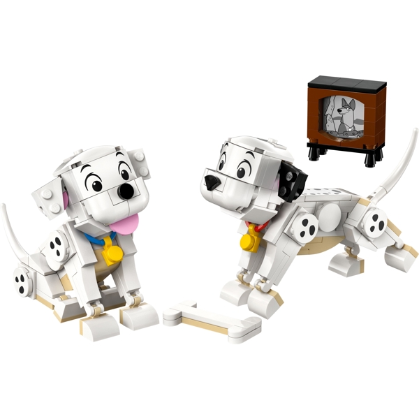 ასაწყობი კონსტრუქცია Lego 43271, Lucky & Penny 101 Dalmatians Puppies, Prefabricated Construction