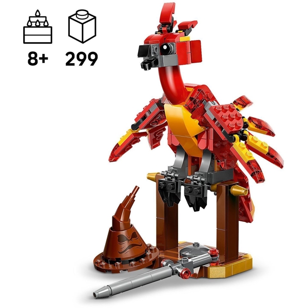 ასაწყობი კონსტრუქცია Lego 76448, Fawkes: Dumbledore's Phoenix, Prefabricated Construction
