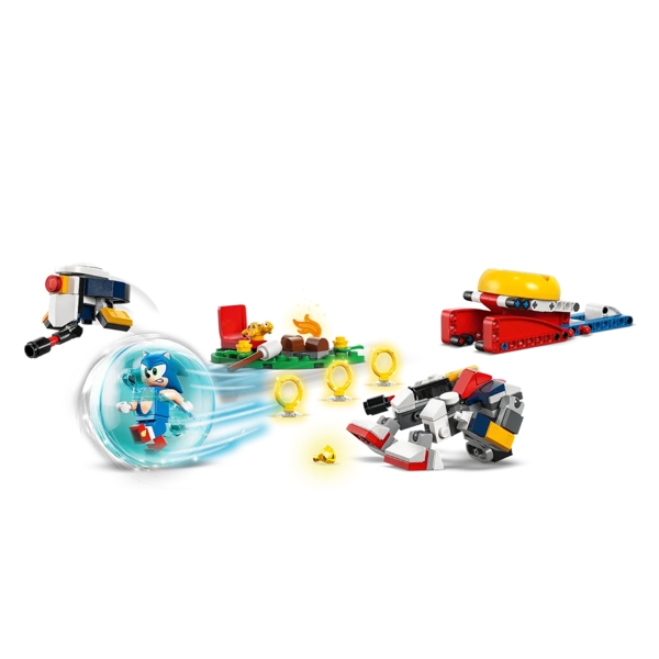 ასაწყობი კონსტრუქცია Lego 77001 Sonic's Campfire Clash, Prefabricated Construction