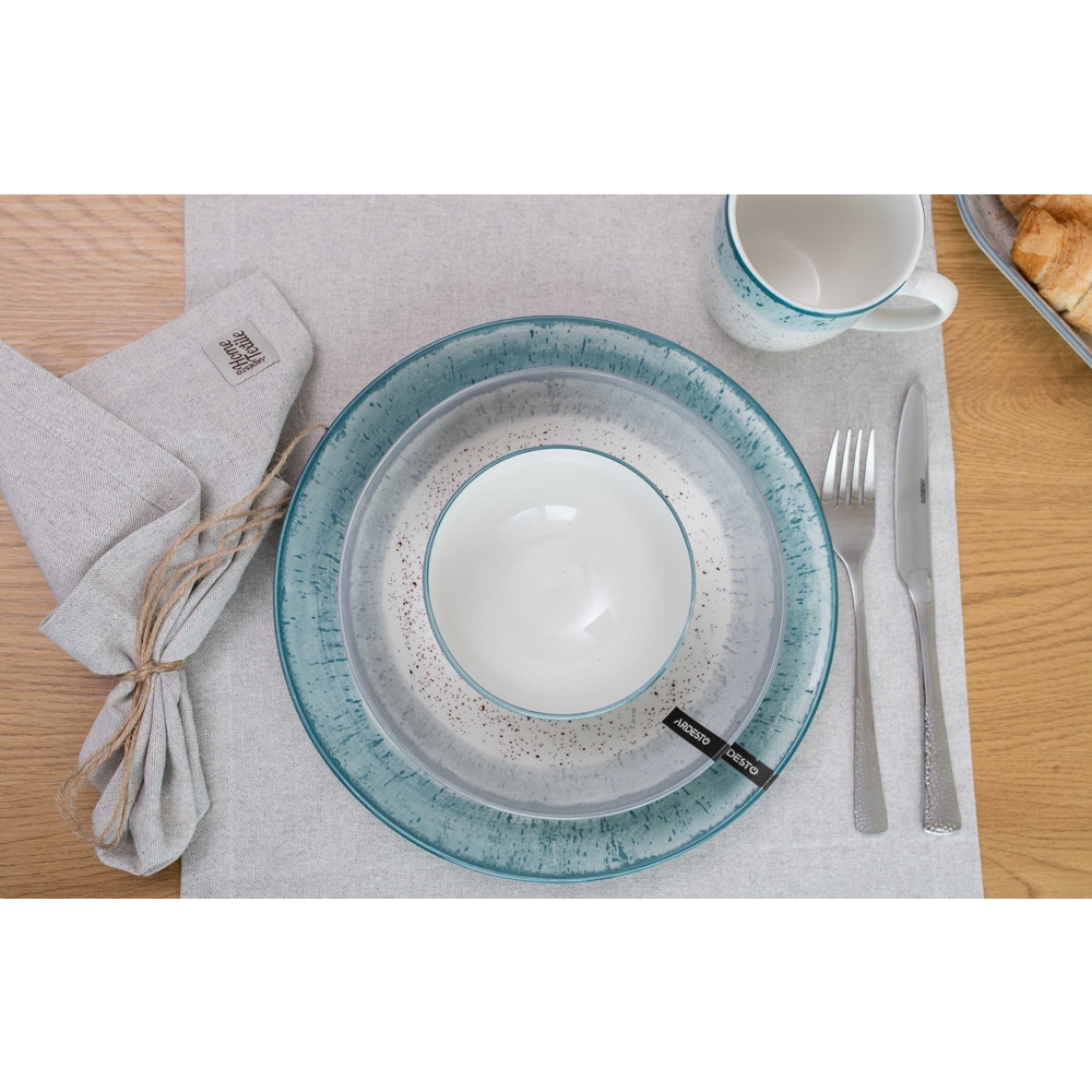 Dinner Plate Ardesto AR2927SWB Siena, 27cm, White