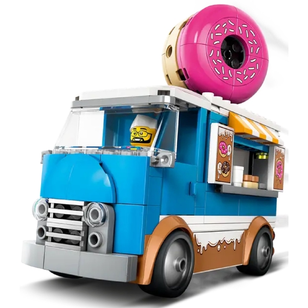 ასაწყობი კონსტრუქცია Lego 60452 City Donut Truck, Prefabricated Construction