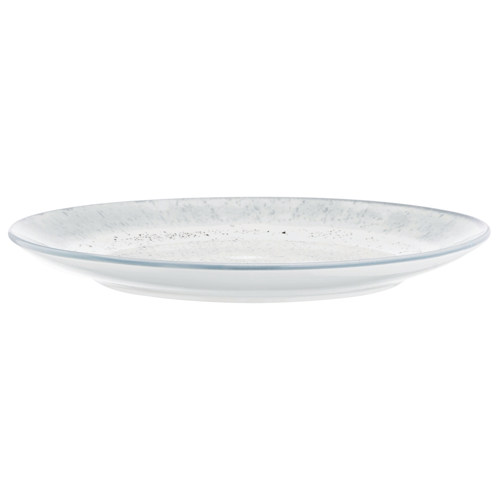 სადილის თეფში Ardesto AR2927SW Siena, 27cm, Dinner Plate, White/Grey