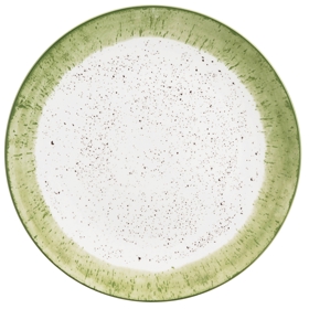 Dinner Plate Ardesto AR2927SWG Siena, 27cm, White/Green