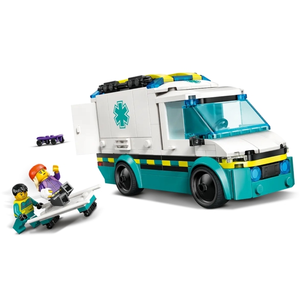 ასაწყობი კონსტრუქცია Lego 60451 City Emergency Ambulance, Prefabricated Construction