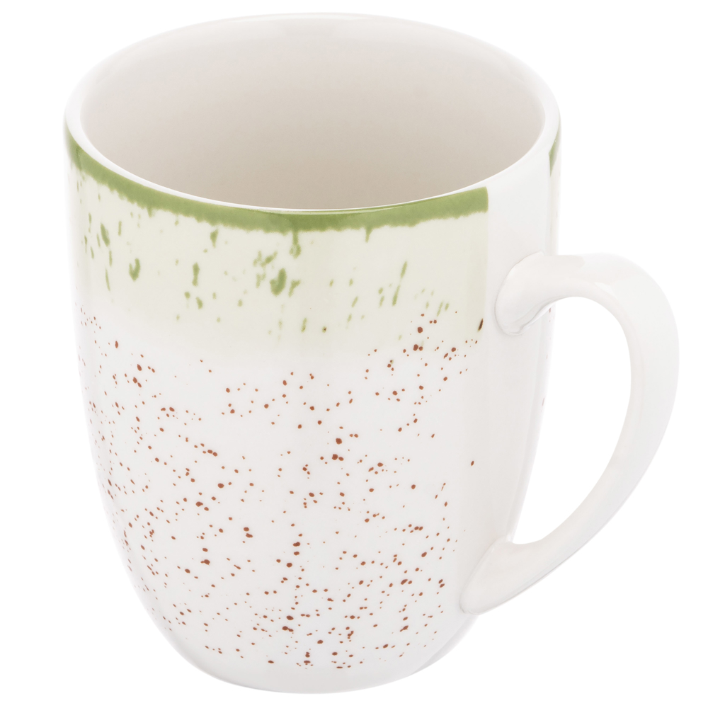 ჭიქა Ardesto AR2936SWG Siena, 0.36l, Mug, White/Green