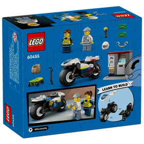 ასაწყობი კონსტრუქცია Lego 60455, Police Motorcycle Chase, Prefabricated Construction