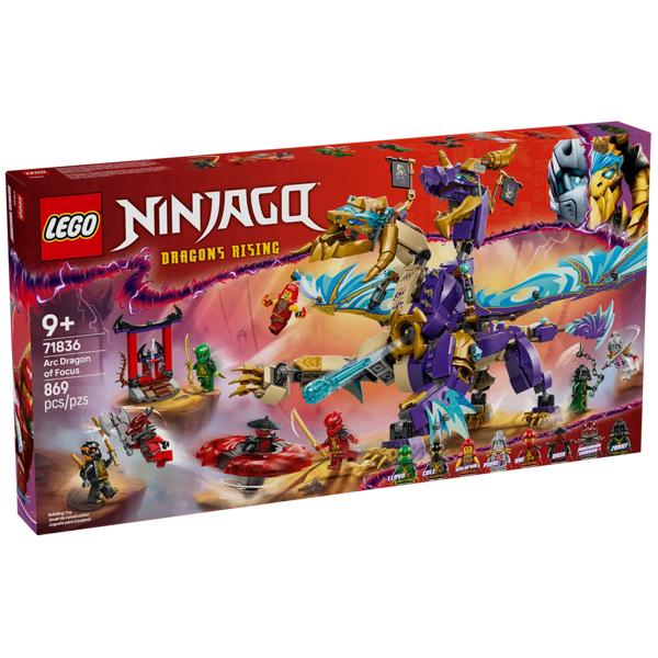 ასაწყობი კონსტრუქცია Lego 71836, Arc Dragon of Focus, Prefabricated Construction