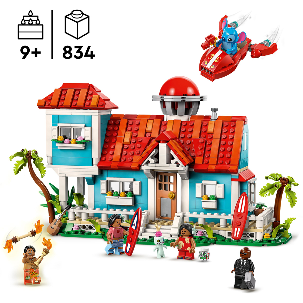 Prefabricated Construction Lego 43268, Lilo and Stitch Beach House