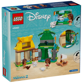 ასაწყობი კონსტრუქცია Lego 43260, Moana's Island Fun, Prefabricated Construction