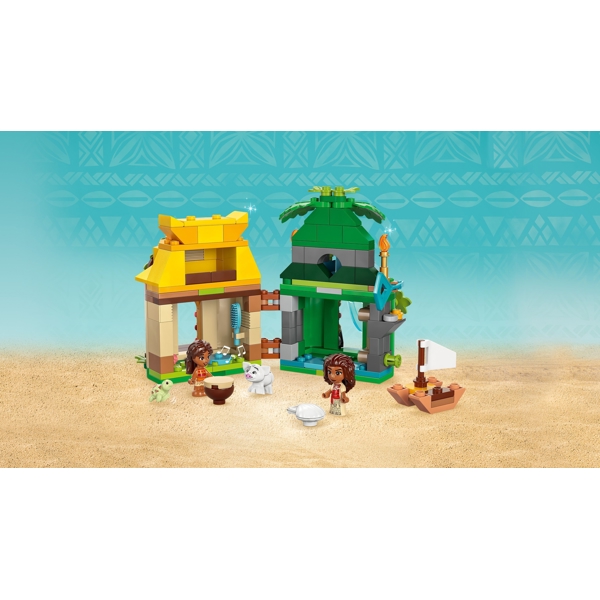 ასაწყობი კონსტრუქცია Lego 43260, Moana's Island Fun, Prefabricated Construction