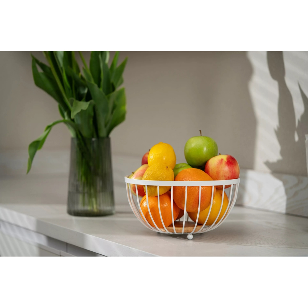 ხილის თასი Ardesto AR0904W Midori, Basket, White