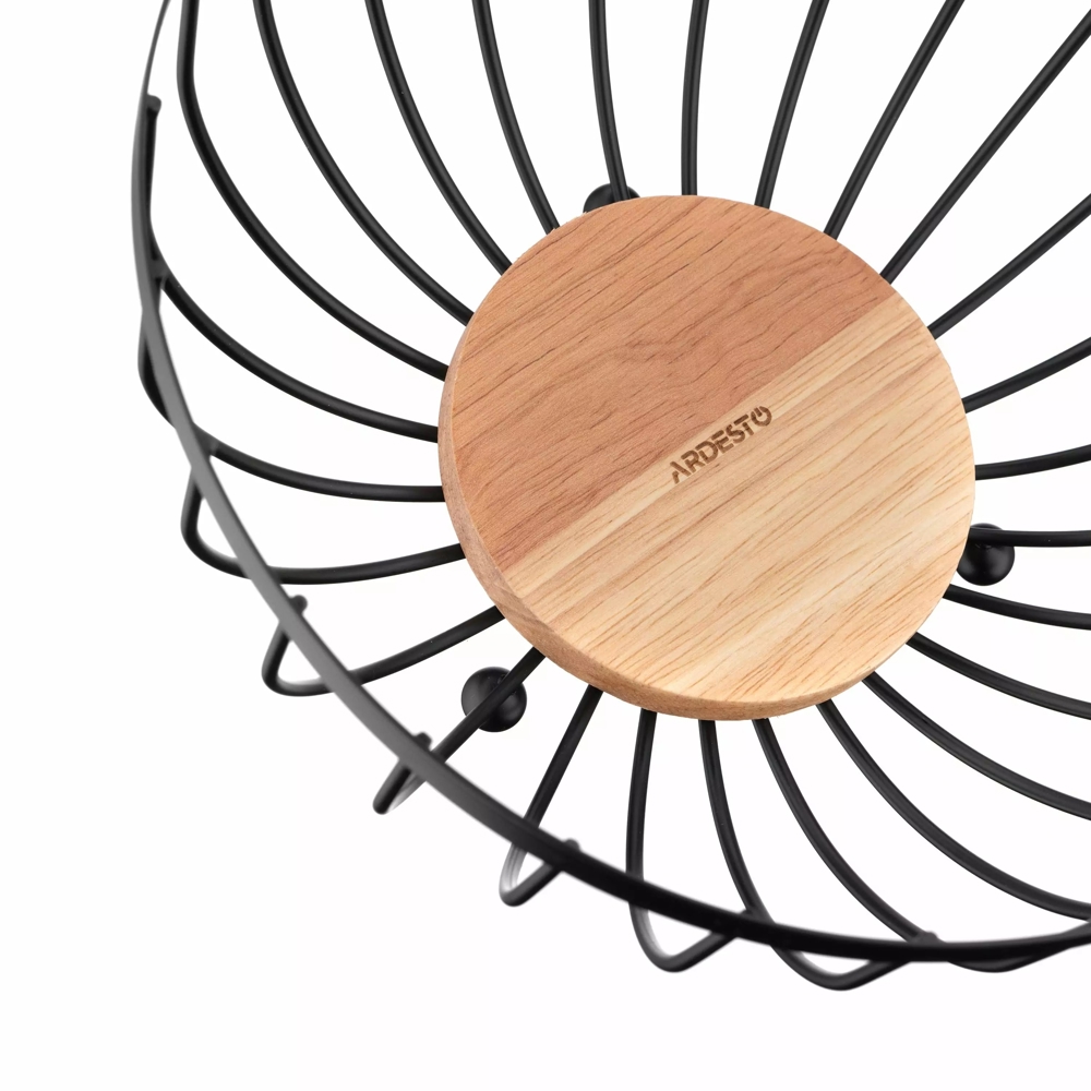 ხილის თასი Ardesto AR0904B Midori, Basket, Black