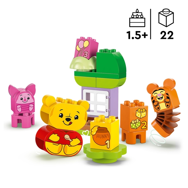 ასაწყობი კონსტრუქცია Lego 10457, Winnie the Pooh's Birthday Party, Prefabricated Construction