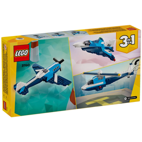 ასაწყობი კონსტრუქცია Lego 31160, Aircraft: Race Plane, Prefabricated Construction