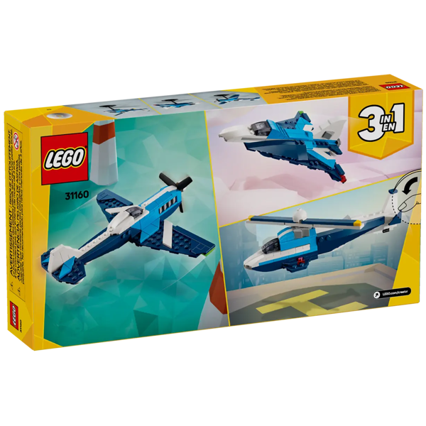 ასაწყობი კონსტრუქცია Lego 31160, Aircraft: Race Plane, Prefabricated Construction