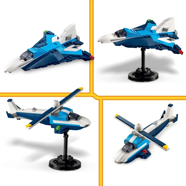 ასაწყობი კონსტრუქცია Lego 31160, Aircraft: Race Plane, Prefabricated Construction