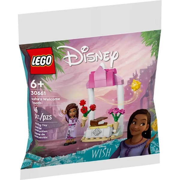 ასაწყობი კონსტრუქცია Lego 30661 Disney Princess Asha's Welcome Booth, Prefabricated Construction