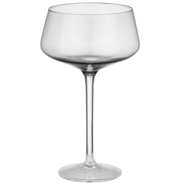 Champagne Glasses Set Ardesto AR2627GR Black Mars Avior 270ml, 2pcs, Grey/Transparent