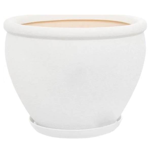 ყვავილის ქოთანი Oriana Vietnam, 18L, Flower Pot, White