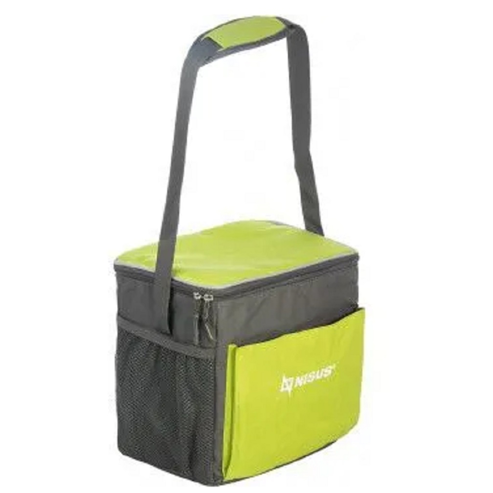 თერმოჩანთა Nisus N-1657, 15L, Thermal Bag, Green/Grey